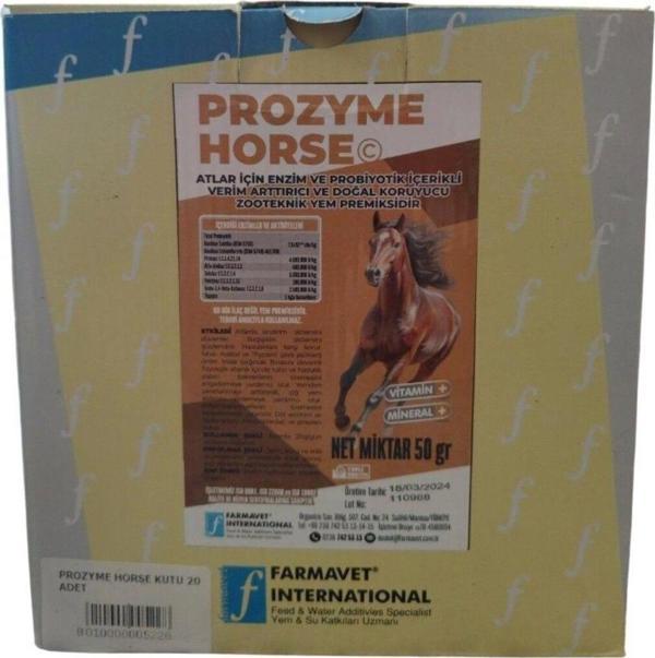 PROZYME HORSE 1 KUTU (20*50gr) - Image 1