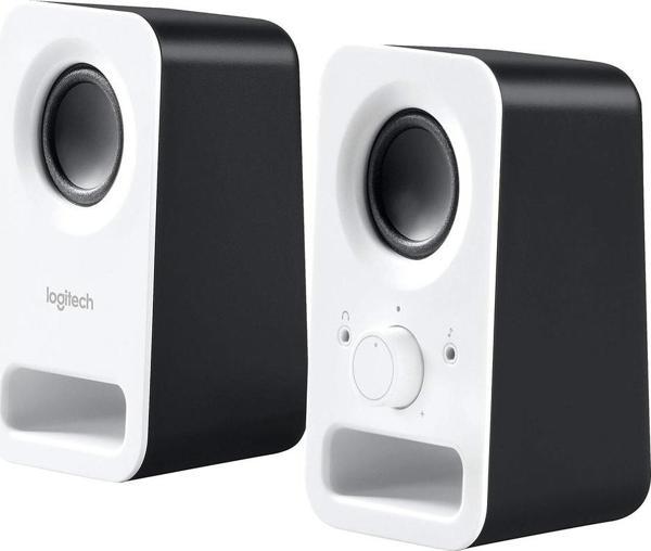 Logitech Z150 3W Beyaz 1+1 Rms Multimedya Stereo Hoparlör 980-000815 - Image 1