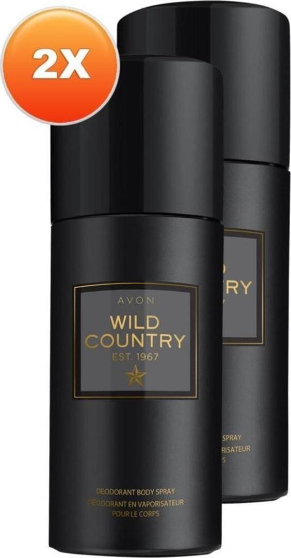 Avon Wild Country Erkek Sprey Deodorant 150 Ml. İkili Set - Image 1