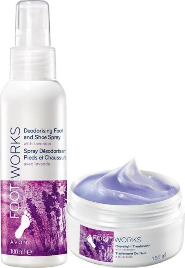 Avon Lavanta Özlü Ayak Gece Kremi ve Koku Önleyici Sprey Set - Image 1