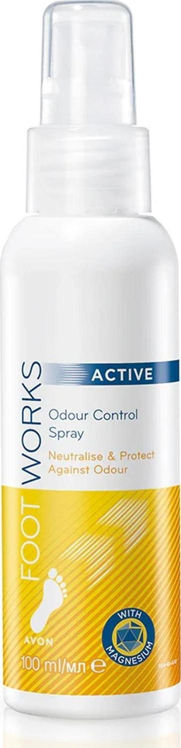 Avon Foot Works Active Ayak Koku Kontrol Spreyi 100 Ml. - Image 1