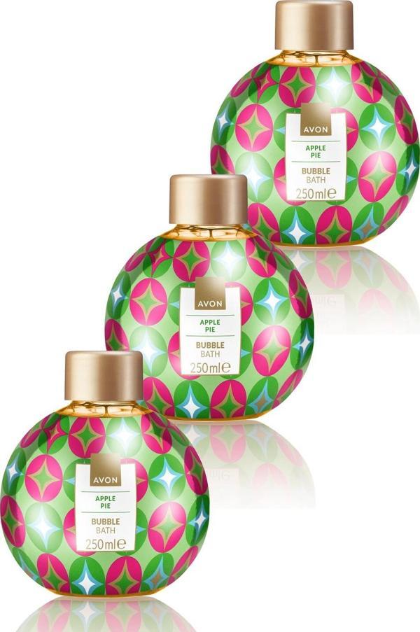 Avon Apple Pie Sıcak Elmalı Turta Kokulu Banyo Köpüğü 250 Ml. Üçlü Set - Image 1