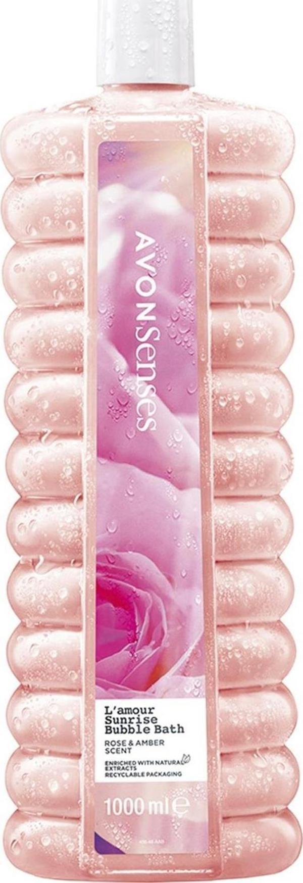 Avon L'Amour Sunrise Gül ve Kehribar Kokulu Banyo Köpüğü 1 Lt. - Image 1