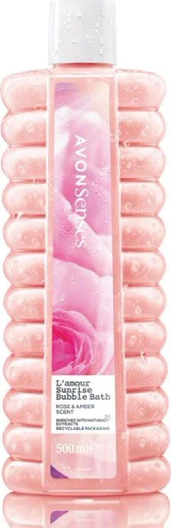 Avon L'Amour Sunrise Gül ve Kehribar Kokulu Banyo Köpüğü 500 Ml. - Image 1