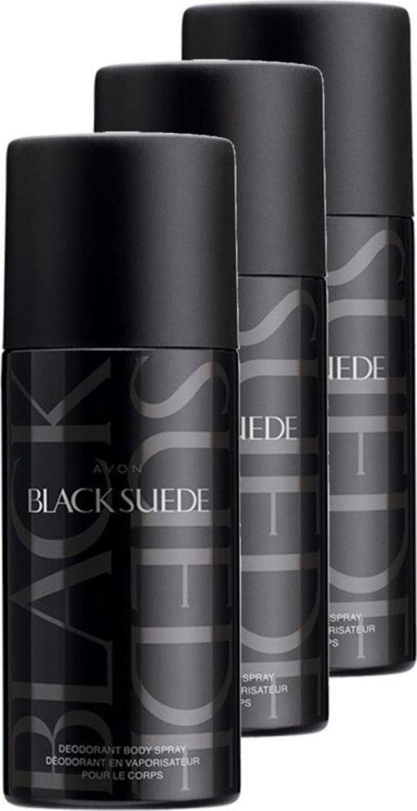 Avon Black Suede Erkek Deodorant 150 Ml. Üçlü Set - Image 1