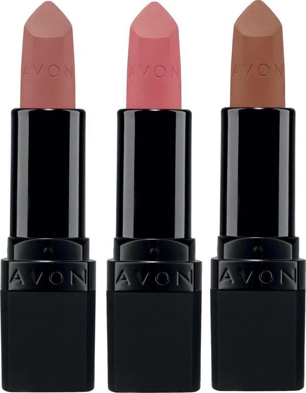 Avon Ultra Mat Ruj Paketi Marvellous Mocha, Nude Suede ve Pure Pink - Image 1