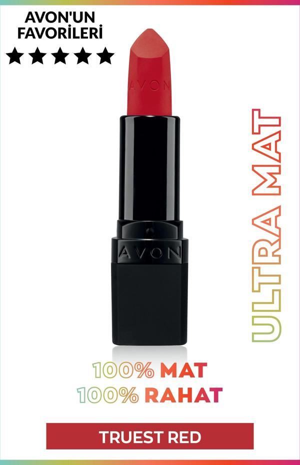 Avon Ultra Mat Ruj Truest Red - Image 1