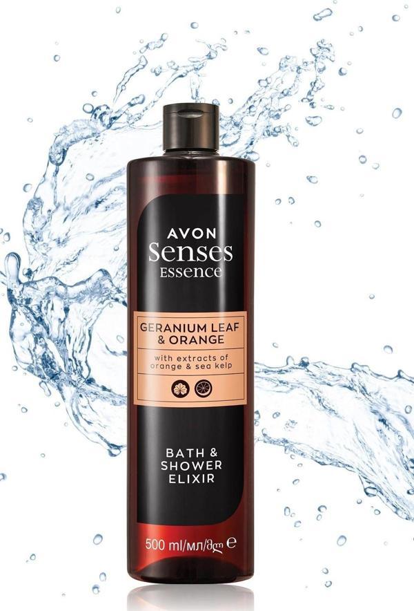 Avon Senses Essence Sardunya Yaprağı ve Partakal Kokulu Duş Jeli 500 Ml. - Image 1
