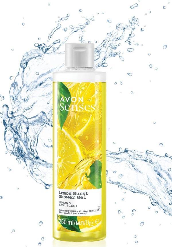 Avon Senses Lemon Burst Limon ve Reyhan Kokulu Duş Jeli 250 Ml. - Image 1