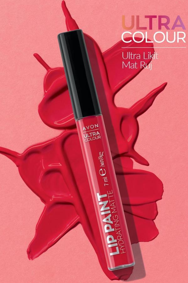 Avon Ultra Colour Ultra Likit Mat Ruj 7 Ml. Lady In Red - Image 1