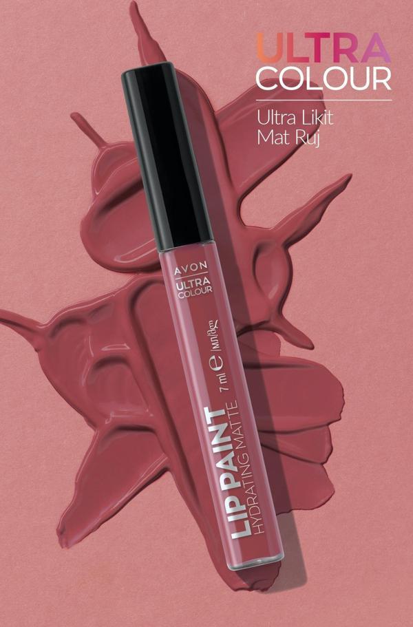 Avon Ultra Colour Ultra Likit Mat Ruj 7 Ml. Velvet Hibiscus - Image 1