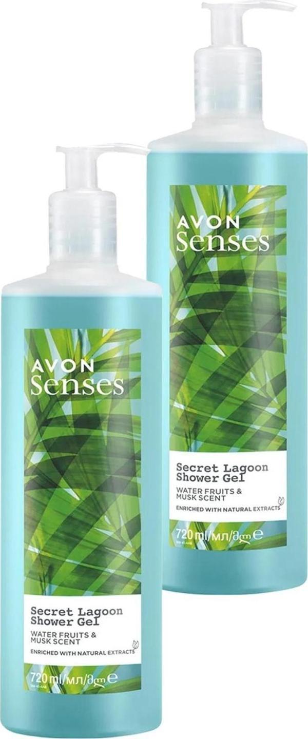 Avon Senses Secret Lagoon Duş Jeli 720 Ml. İkili Set - Image 1
