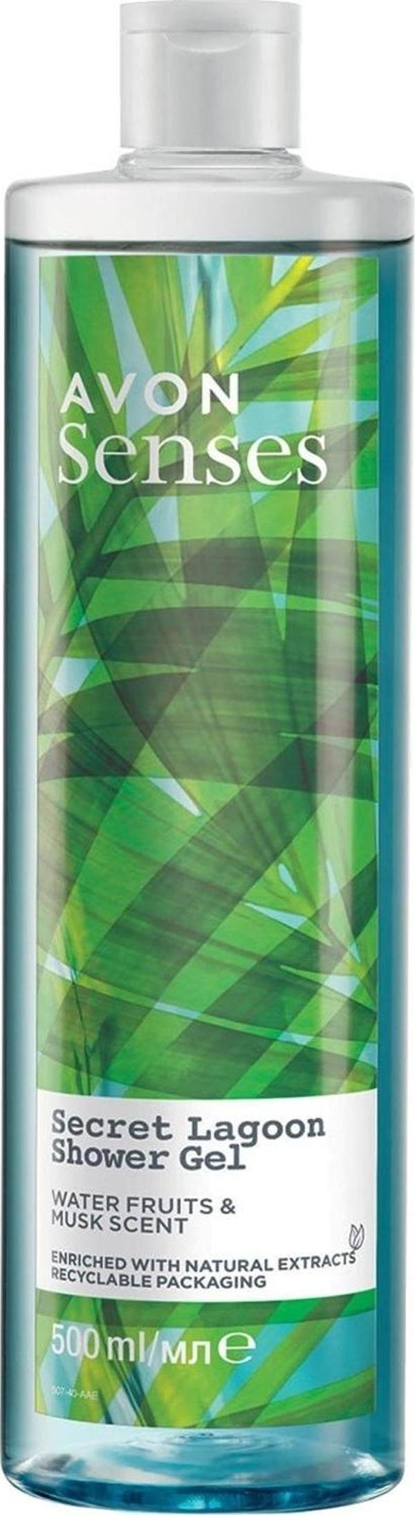 Avon Senses Secret Lagoon Su Meyveleri ve Misk Kokulu Duş Jeli 500 Ml. - Image 1