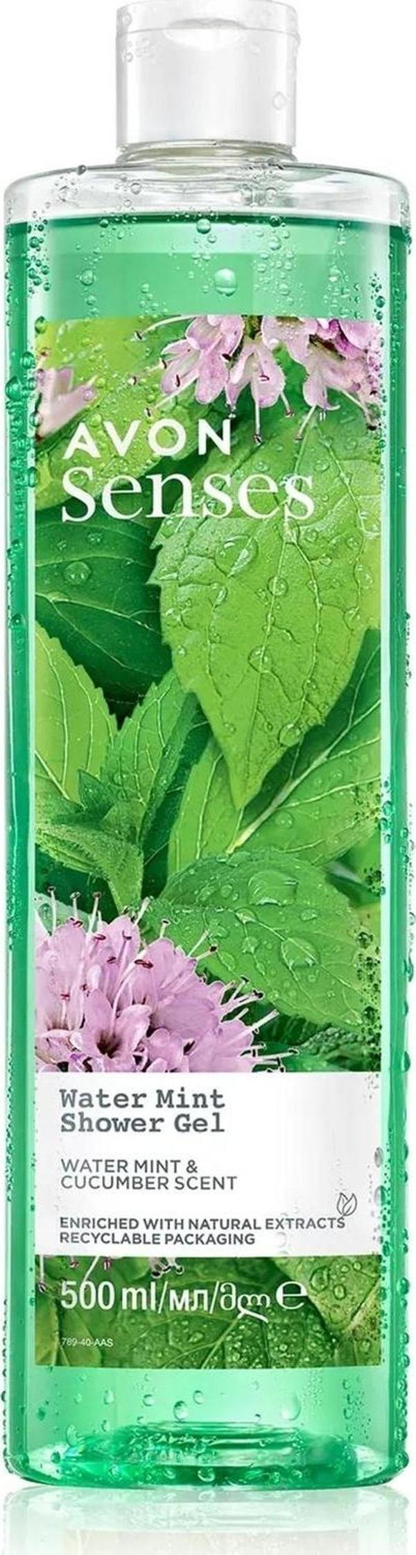 Avon Senses Water Mint Nane ve Salatalık Kokulu Duş Jeli 500 Ml. - Image 1