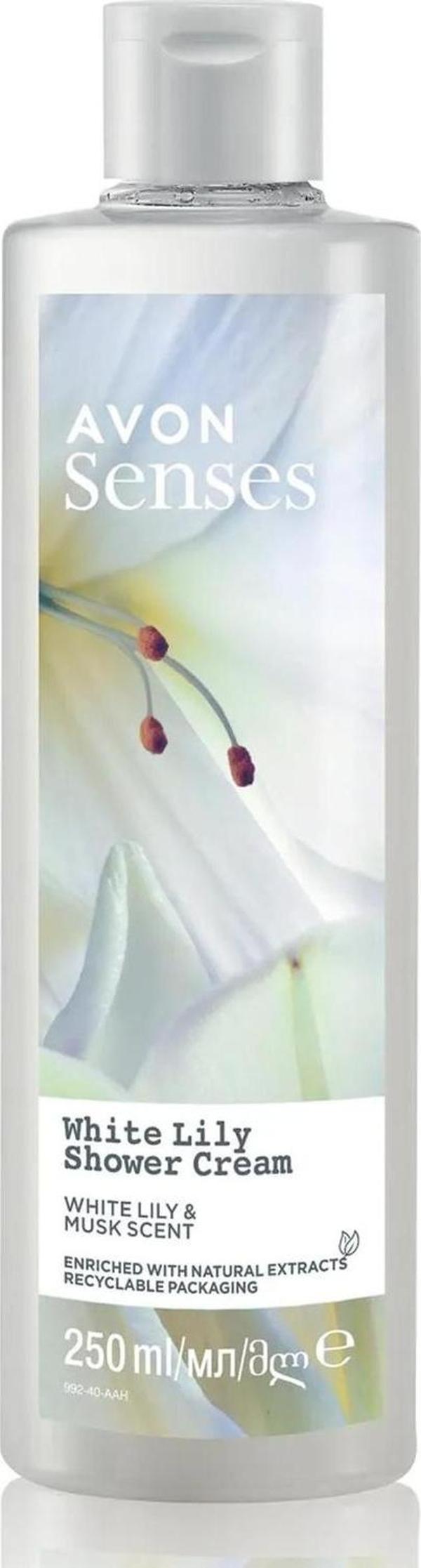 Avon Senses White Lily  Beyaz Zambak Kokulu Duş Jeli 250 Ml. - Image 1