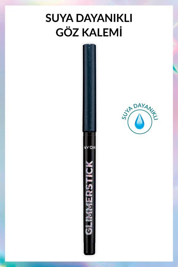 Avon Glimmersticks Pırıltılı Asansörlü Suya Dayanıklı Göz Kalemi Black Ice - Image 1