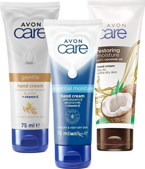 Avon Care Gliserin ve Badem Sütü , Hindistan Cevizi Yağı ve Vanilya İçeren El Kremi Paketi - Image 1