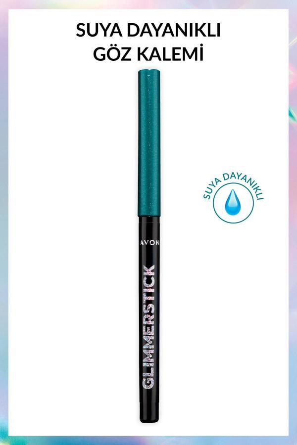Avon Glimmersticks Pırıltılı Asansörlü Suya Dayanıklı Göz Kalemi Teal Sparkle - Image 1