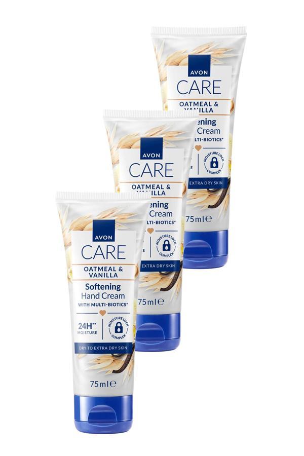 Avon Care Vanilya Içeren E Vitaminli Kuru Ciltler İçin El Kremi 75 Ml. Üçlü Set - Image 1
