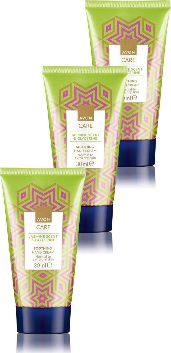 Avon Care Yasemin Kokulu Gliserin El Kremi 30 Ml. Üçlü Set - Image 1