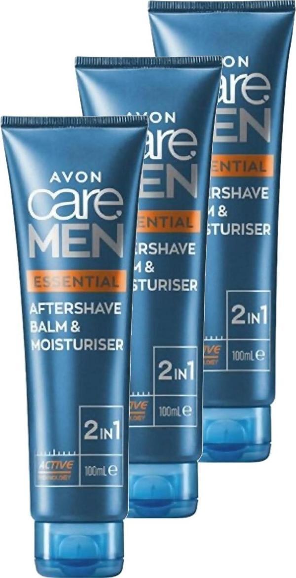 Avon Care Men Essential 2 si 1 Arada Tıraş Sonrası Balmı ve Nemlendiricisi 100 Ml. Üçlü Set - Image 1