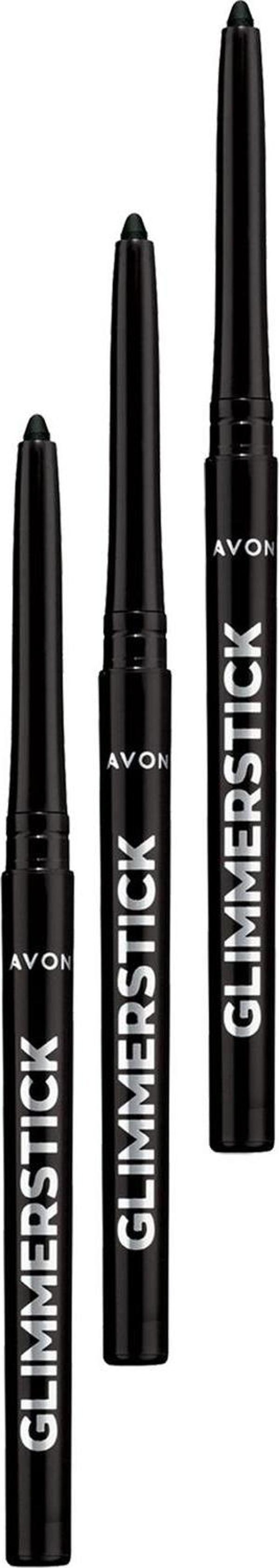 Avon Glimmersticks Asansörlü Açılıp Kapanabilen Göz Kalemi Blackest Black Üçlü Set - Image 1