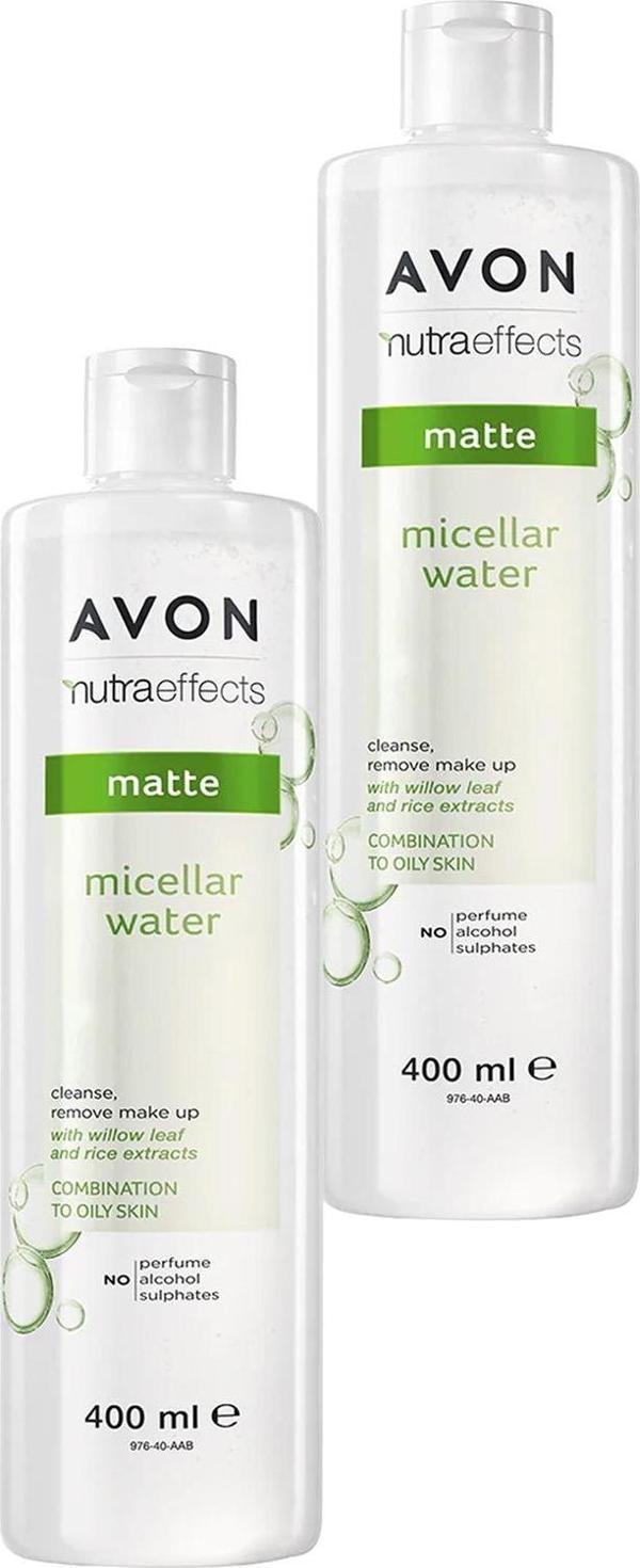 Avon Nutra Effects Mat Micellar Makyaj Temizleme Suyu 400 Ml. İkili Set - Image 1