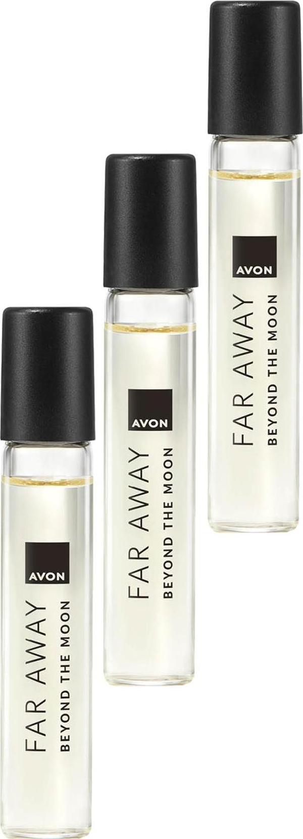 Avon Far Away Beyond The Moon Edp Parfüm Çanta Boyu 10 ML Üçlü Set - Image 1
