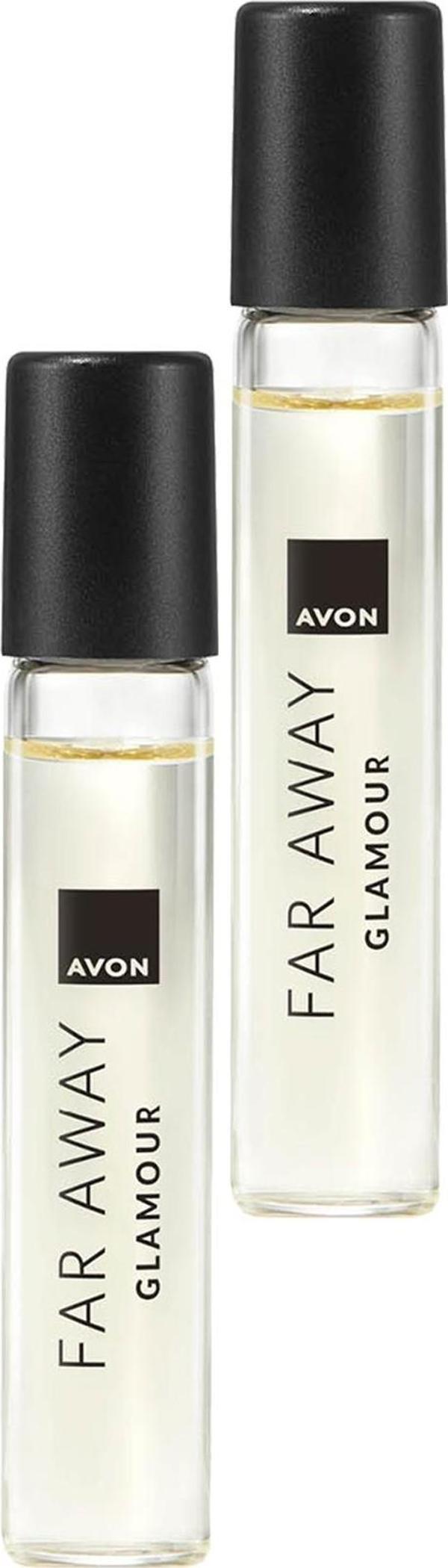 Avon Far Away Glamour Kadın Parfüm Çanta Boyu Edp 10 Ml. İkili Set - Image 1
