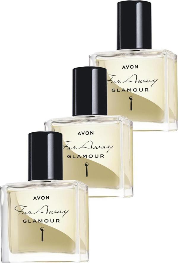 Avon Far Away Glamour Kadın Parfüm Edp 30 Ml. Üçlü Set - Image 1