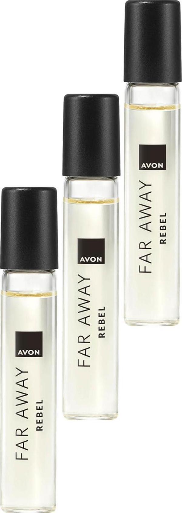 Avon Far Away Rebel Kadın Parfüm Edp 10 Ml. Üçlü Set - Image 1