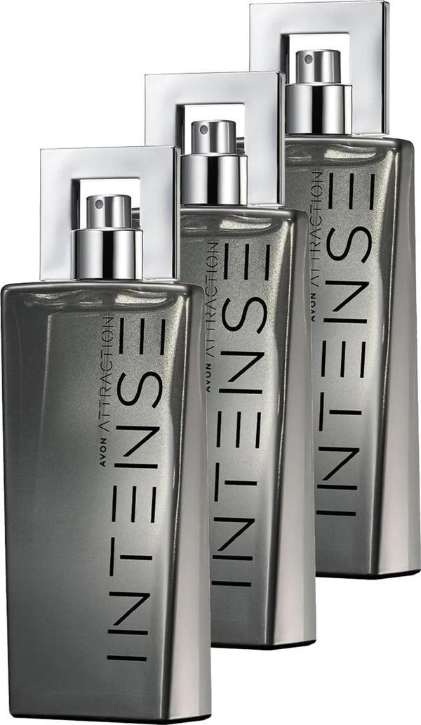 Avon Attraction Intense Erkek Parfüm Edt 75 Ml. Üçlü Set - Image 1