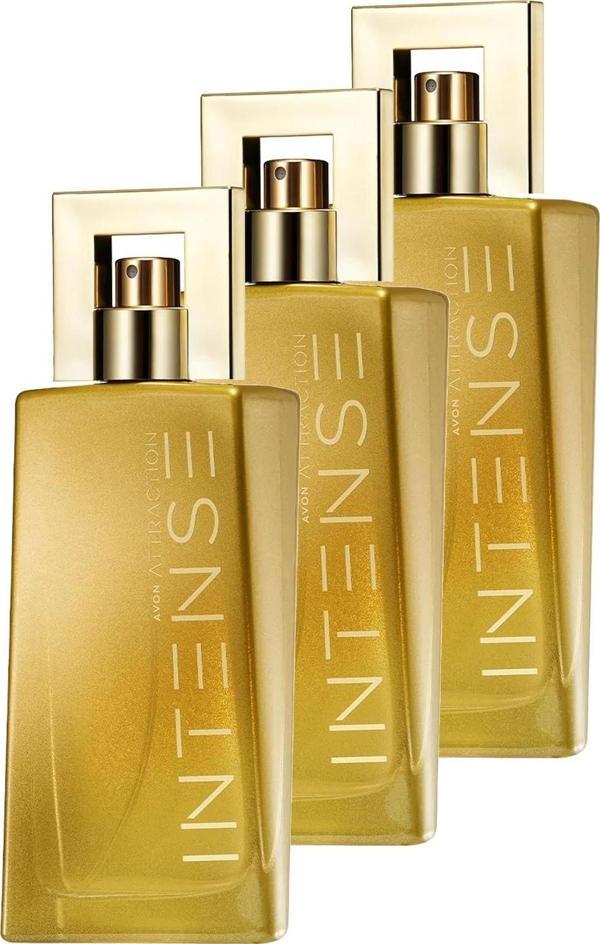 Avon Attraction Intense Kadın Parfüm Edp 50 Ml. Üçlü Set - Image 1