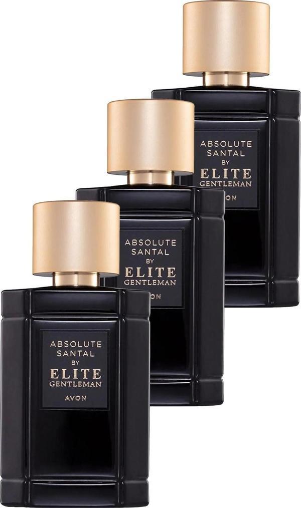 Avon Elite Gentleman Absolute Santal Erkek Parfüm Edt 50 Ml. Üçlü Set - Image 1