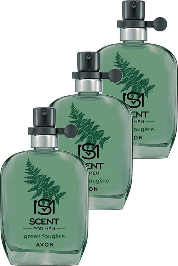 Avon Scent Green Fougere Erkek Parfüm Edt 30 Ml. Üçlü Set - Image 1