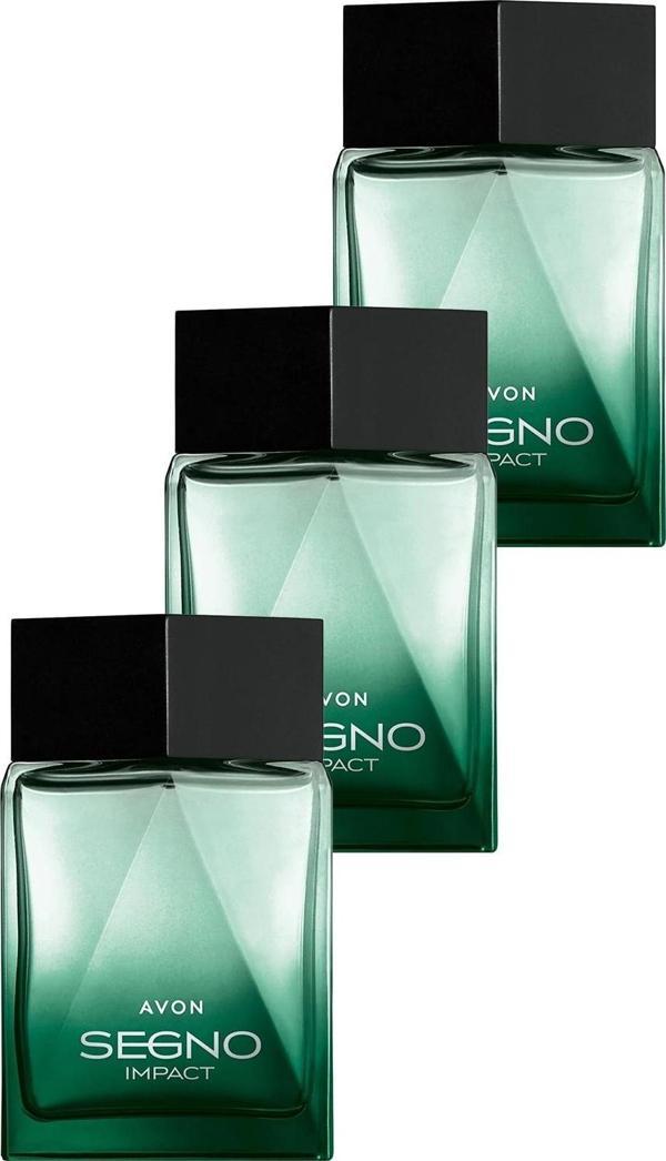 Avon Segno Impact Erkek Parfüm Edp 75 Ml. Üçlü Set - Image 1