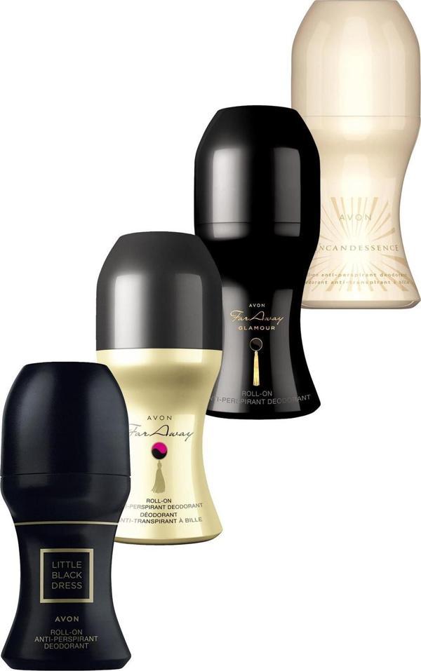 Avon Little Black Dress, Far Away, Incandessence ve Far Away Glamour Dörtlü Kadın Rollon Paketi - Image 1