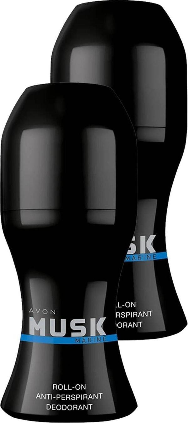 Avon Musk Marine Erkek Rollon 50 Ml. İkili Set - Image 1