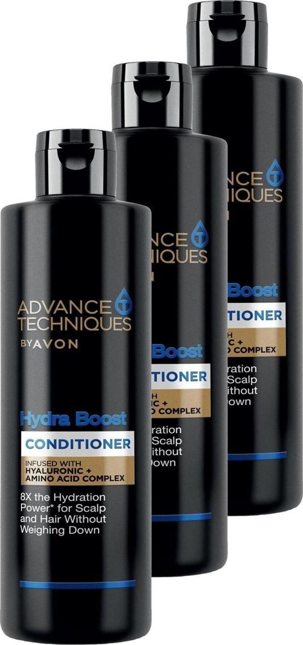 Avon Advance Techniques Hydra Boost Nemlendirici Saç Kremi 250 Ml. Üçlü Set - Image 1
