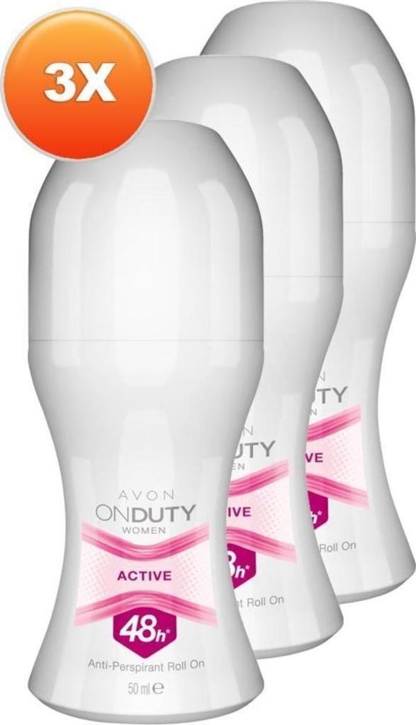Avon OnDuty Active Kadın Rollon 50 Ml. Üçlü Set - Image 1