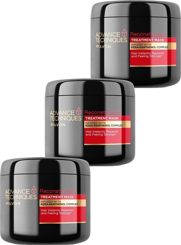 Avon Advance Techniques Reconstruction Onarıcı Saç Maskesi 375 Ml. Üçlü Set - Image 1