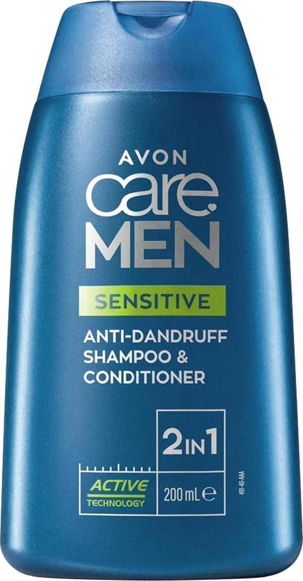 Avon Care Men Sensitive 2'si 1 Arada Kepek Önleyici Şampuan ve Saç Kremi 200 Ml. - Image 1