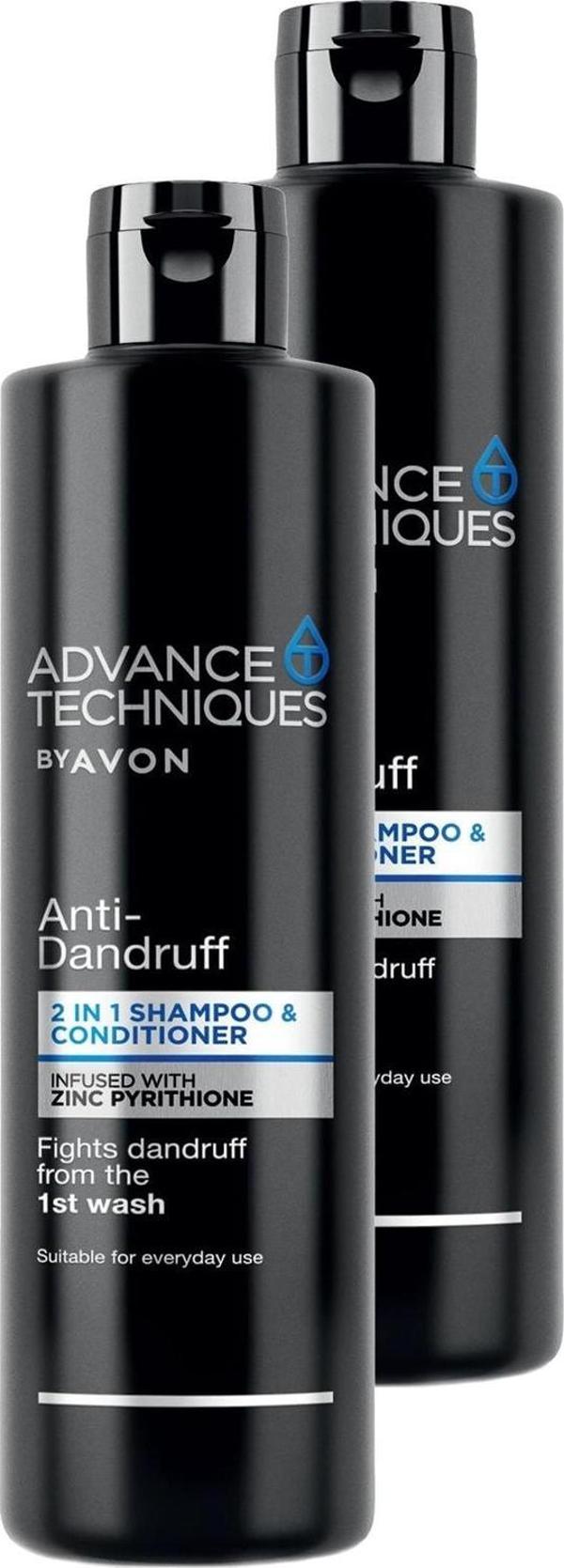 Avon Advance Techniques Kepek Karşıtı 2'si 1 Arada Şampuan ve Saç Kremi 400 Ml. İkili Set - Image 1