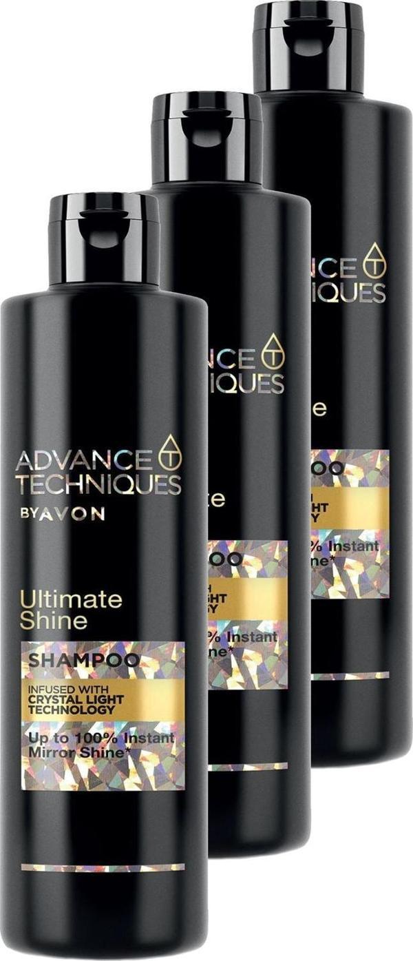 Avon Advance Techniques Parlaklık Veren Şampuan 400 Ml. Üçlü Set - Image 1
