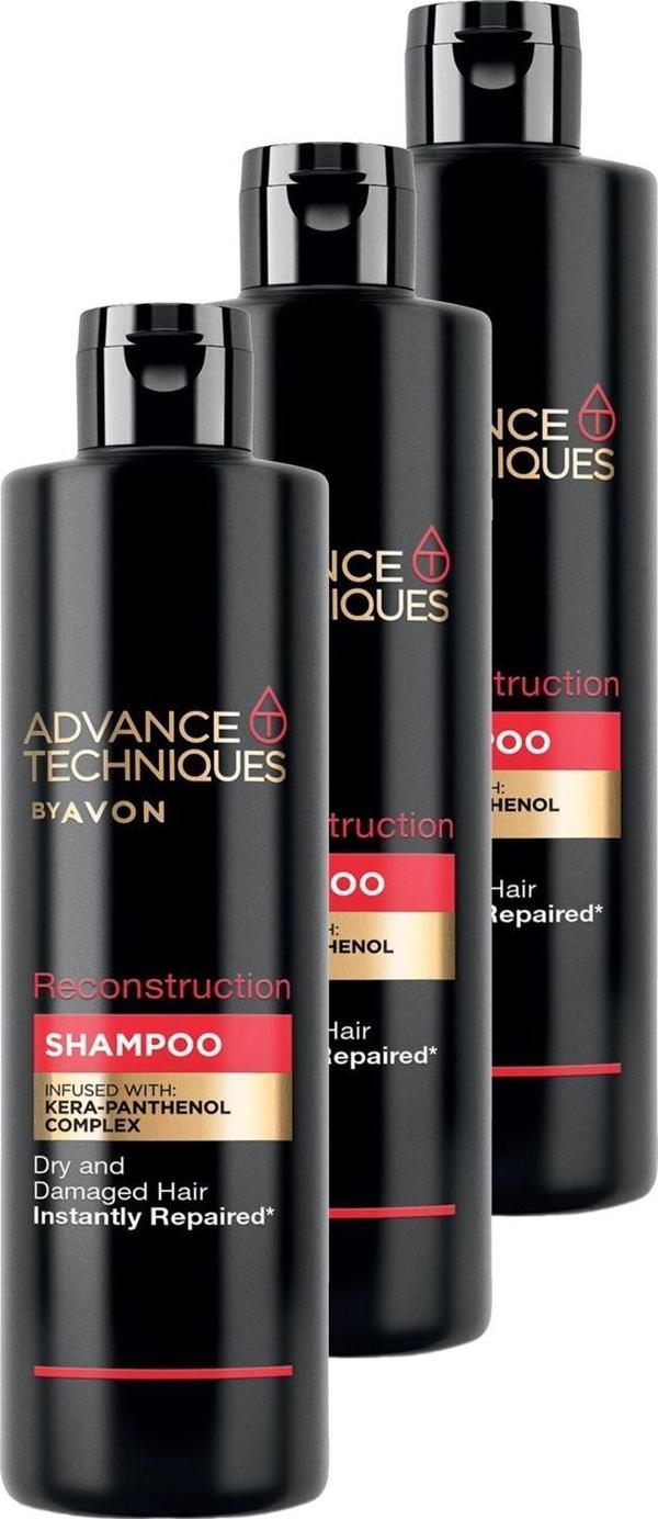 Avon Advance Techniques Reconstruction Onarıcı Şampuan 400 Ml. Üçlü Set - Image 1