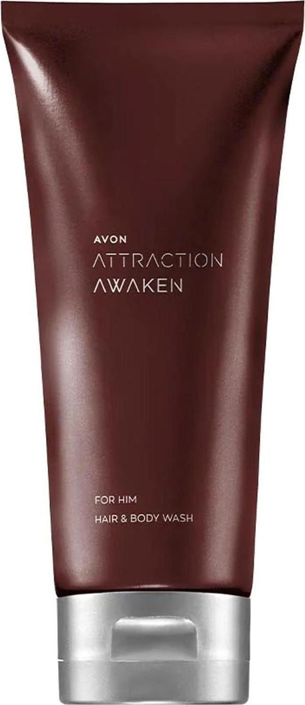 Avon Attraction Awaken Erkek Saç ve Vücut Şampuanı 200 Ml. - Image 1