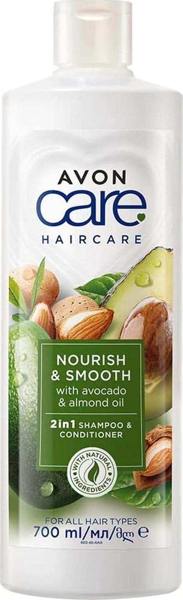 Avon Care Avokado ve Badem Yağı içeren Şampuan ve Saç Bakım Kremi 700 Ml. - Image 1