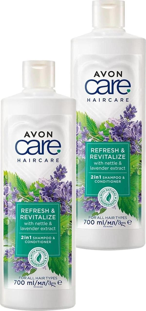 Avon Care Isırgan Otu ve Lavanta Özleri Içeren Şampuan ve Saç Kremi 700 Ml. İkili Set - Image 1