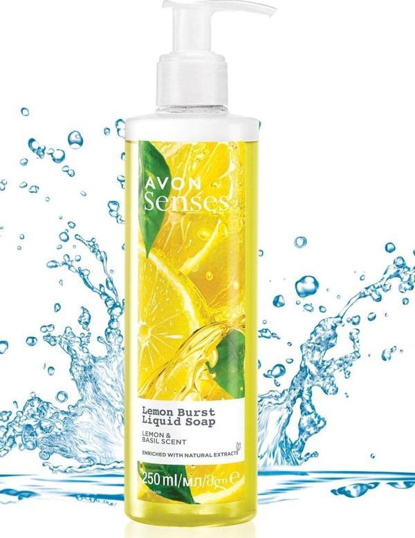 Avon Senses Lemon Burst Limon ve Reyhan Kokulu Sıvı Sabun 250 Ml. - Image 1