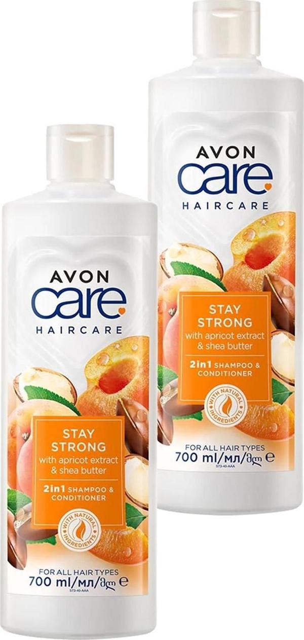 Avon Care Kayısı ve Shea Özü Şampuan ve Saç Kremi 700 Ml. İkili Set - Image 1